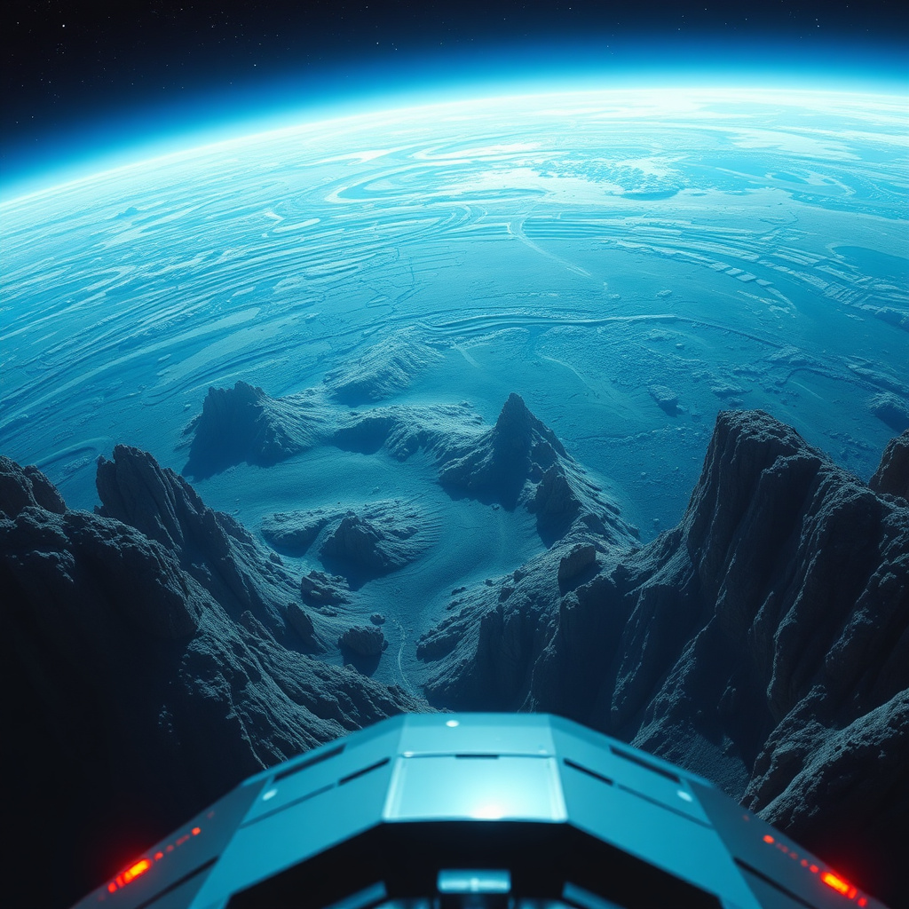 Space cinematic view